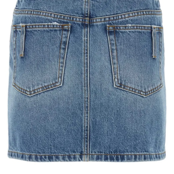 DOLCE&GABBANA
Blue Distressed Denim Miniskirt SZ 38/25/S - Picture 2 of 6